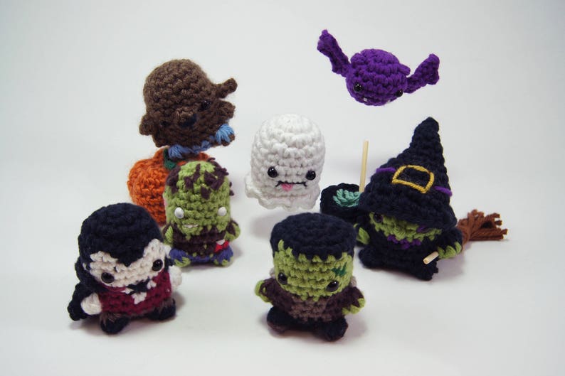 PDF Pattern for Crocheted Werewolf Amigurumi Kawaii Keychain Etsy