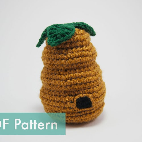 Bee Hive Crocheted Amigurumi PDF Pattern Etsy