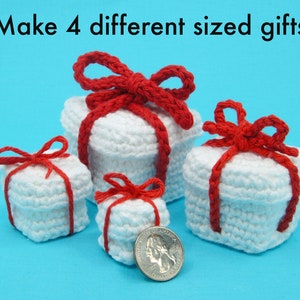 Crocheted Present Gift Box PDF and Video Crochet Pattern Tutorial image 3