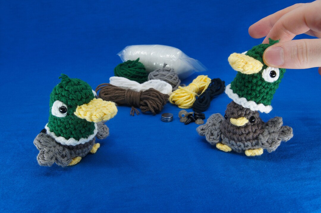 Crochet Kit Duck Birbs Crocheting Kit Amigurumi Kit DIY Etsy