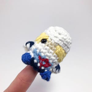 Sheik from Legend of Zelda Crocheted Amigurumi Finger Puppet PDF Pattern image 2