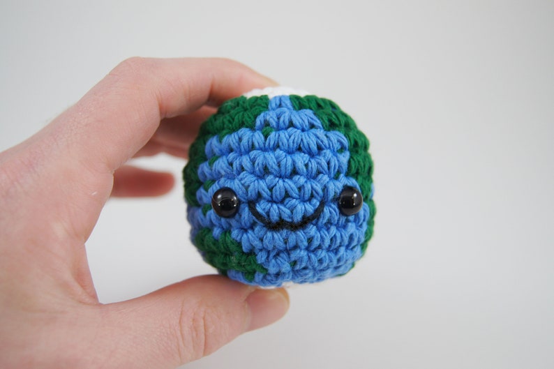 Planet Earth Crocheted Amigurumi PDF Pattern image 2