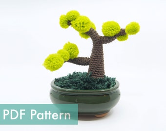 Crocheted Bonsai Tree PDF Pattern and Video Tutorial