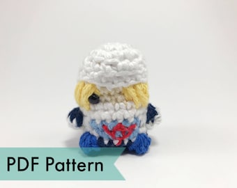 Sheik from Legend of Zelda Crocheted Amigurumi Finger Puppet PDF Pattern