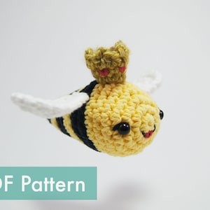 Queen Bee Crocheted Amigurumi PDF Pattern