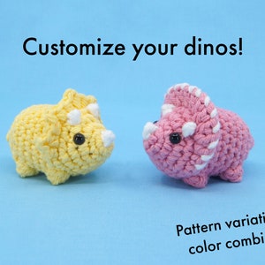 Beginner Crochet Kit Dinosaurs Learn How To Crochet Kit Easy Starter Crochet Kit Amigurumi Kit DIY Craft Kit Gift image 3