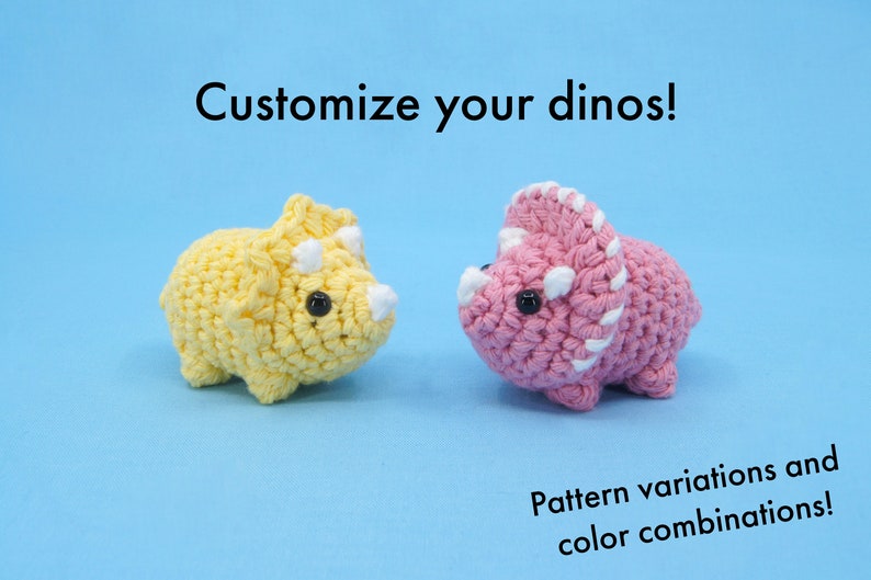 Beginner Crochet Kit Dinosaurs Learn How To Crochet Kit Easy Starter Crochet Kit Amigurumi Kit DIY Craft Kit Gift image 3