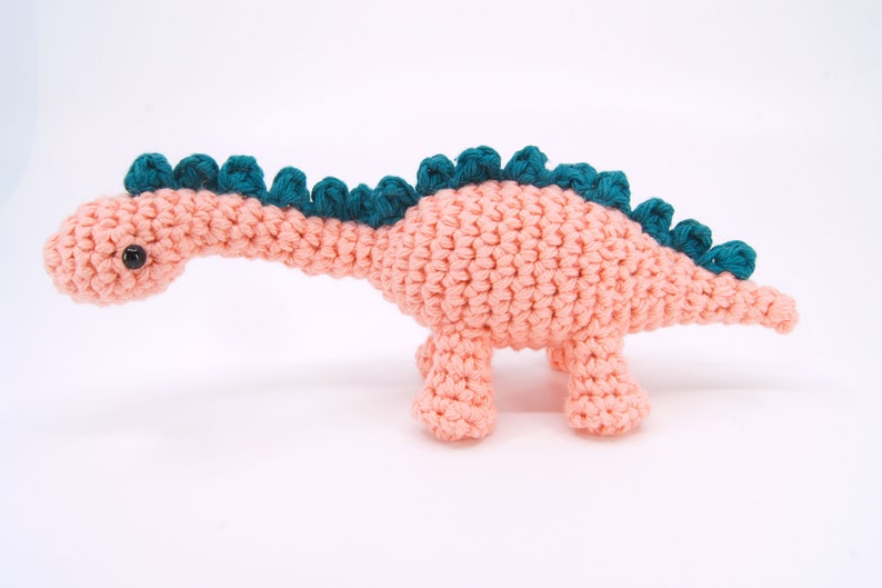 Crocheted Brontosaurus Dinosaur Amigurumi PDF Pattern image 2