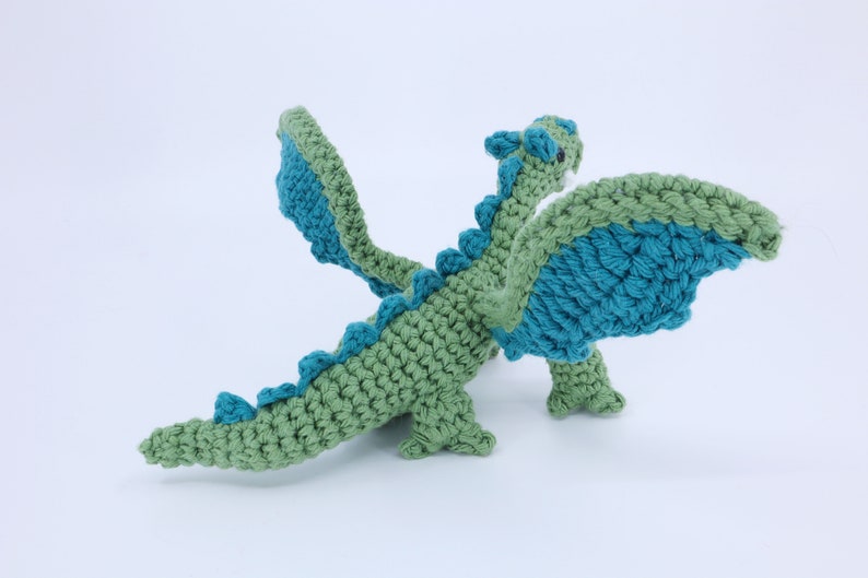 Crocheted Dragon Amigurumi PDF Pattern Crochet Pattern and Video Tutorial image 4