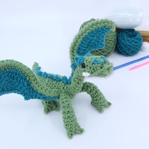 Crochet Kit Dragon Amigurumi - How To Crochet Kit - Amigurumi Crochet Kit - DIY Craft Kit Gift