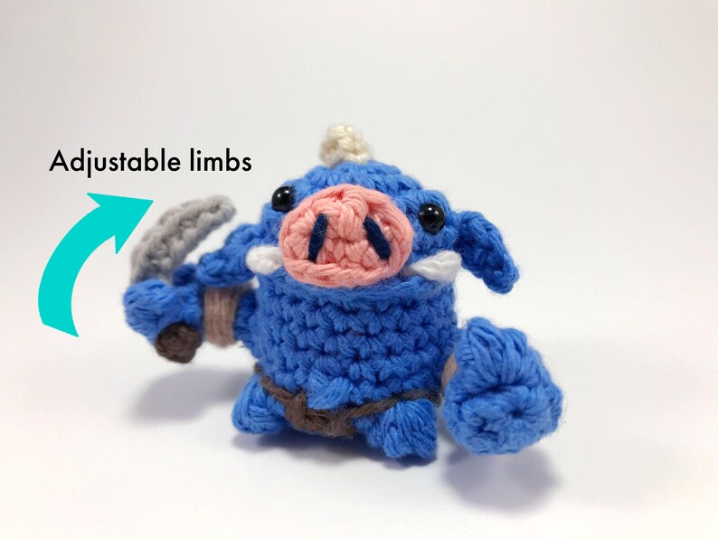 Bokoblins from Legend of Zelda Crocheted Amigurumi Finger Puppet PDF Pattern image 4