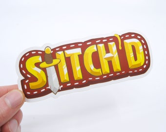 Stitch'd Vinyl Haak Sticker