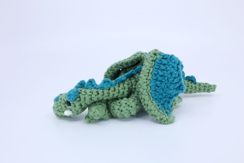 Crocheted Dragon Amigurumi PDF Pattern Crochet Pattern and Video Tutorial image 5