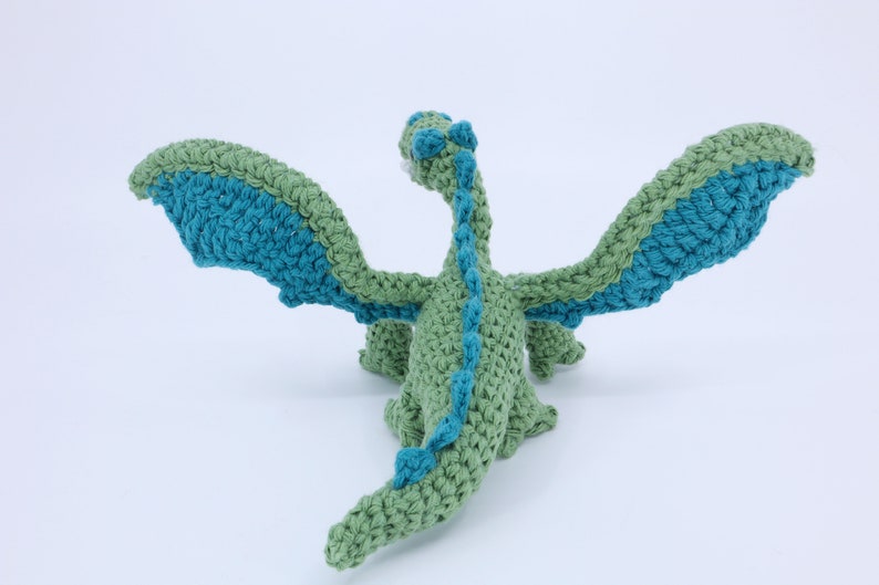 Crocheted Dragon Amigurumi PDF Pattern Crochet Pattern and Video Tutorial image 2