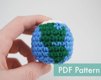 Planet Earth Crocheted Amigurumi PDF Pattern