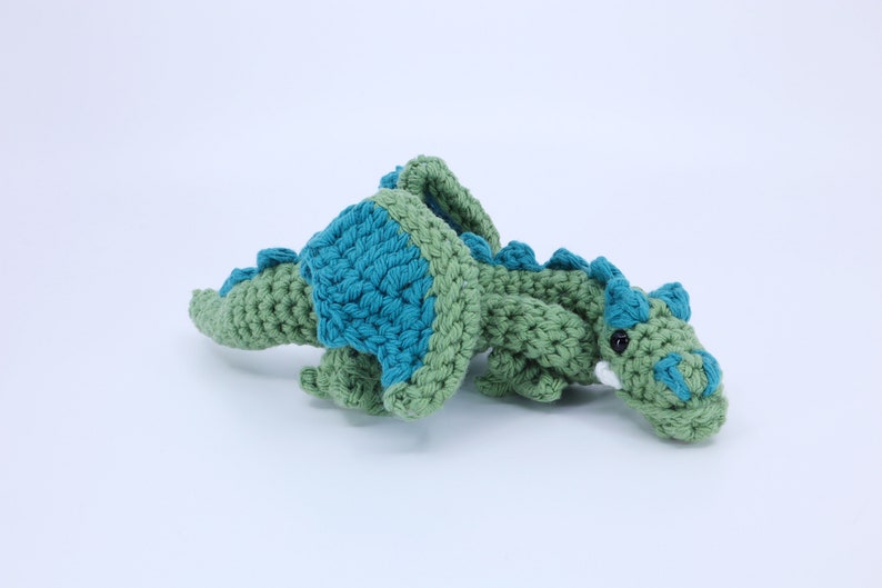 Crocheted Dragon Amigurumi PDF Pattern Crochet Pattern and Video Tutorial image 6