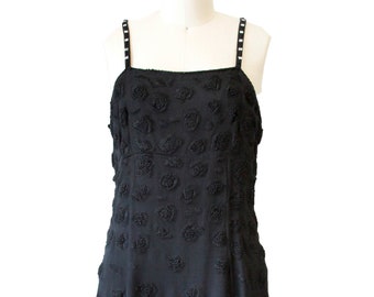 Vintage Neiman Marcus Black Silk Dress