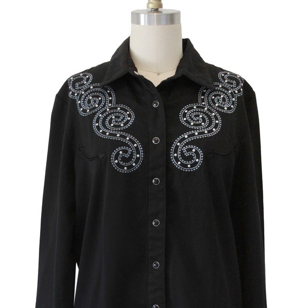 Vintage Black Scully Western Shirt