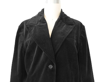 Vintage Black Velvet Jacket