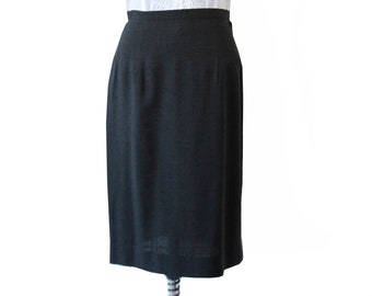 Vintage Black Pencil Skirt