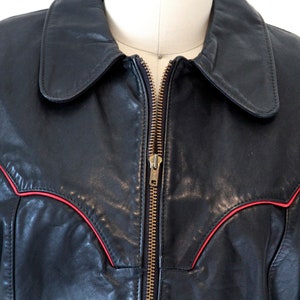 Vintage Black Leather Oshwahkon Jacket image 1