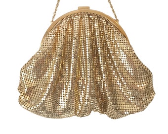 Vintage Whiting And Davis Gold Mesh Purse