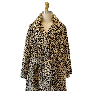 Belted Leopard Coat Etsy