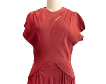 Red Vintage Dress Cocktail Dress
