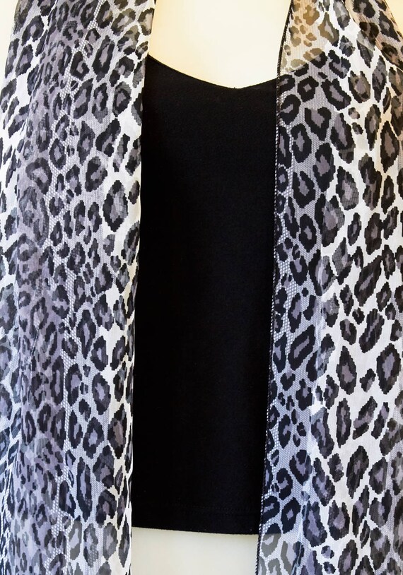 Animal Print Vintage Long Scarf - image 2