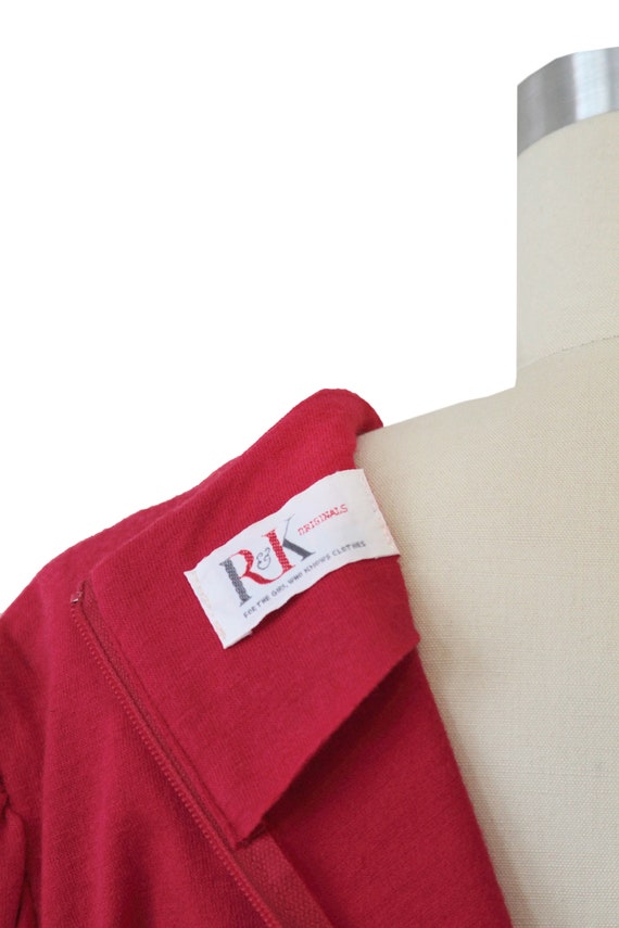 Vintage R & K Red Dress - image 5