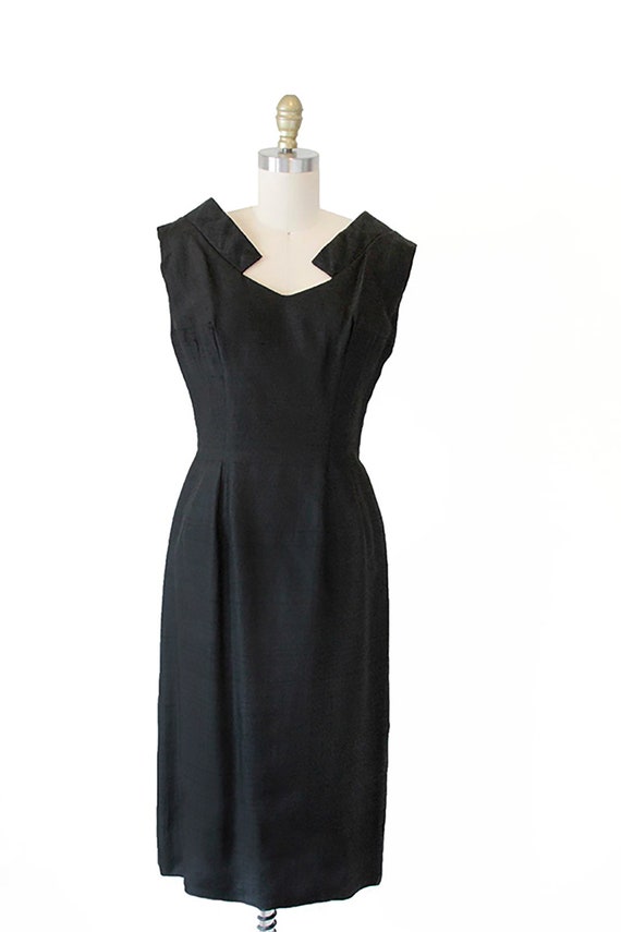 Black Vintage Cocktail Dress - image 1