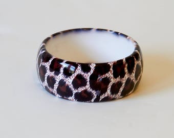Vintage Leopard Bangle Bracelet