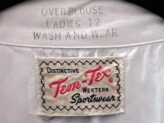 Vintage Tem-Tex Western Sportswear White Shirt - image 9