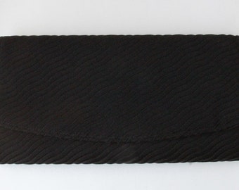 Black Vintage Clutch With Abstract Design