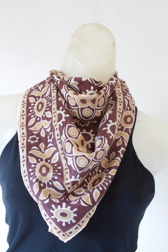 Flower Hippy Boho Graphic Patterned Scarf - image 1