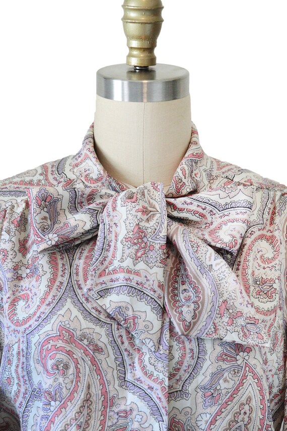 Vintage Pastel Pussybow Blouse