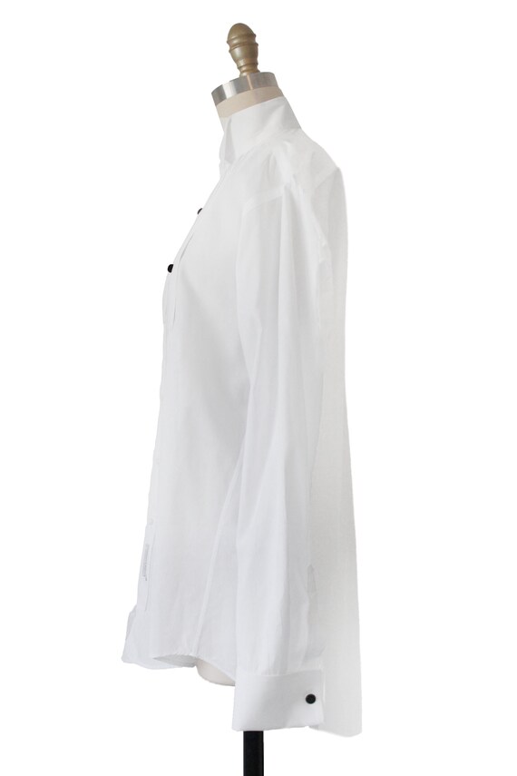 Christian Dior White Tuxedo Shirt - image 4