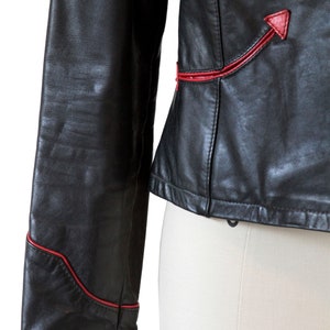 Vintage Black Leather Oshwahkon Jacket image 6