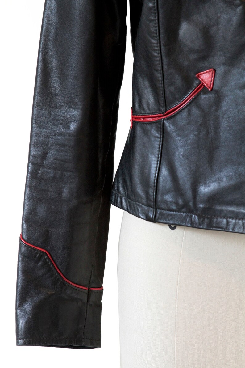 Vintage Black Leather Oshwahkon Jacket image 6