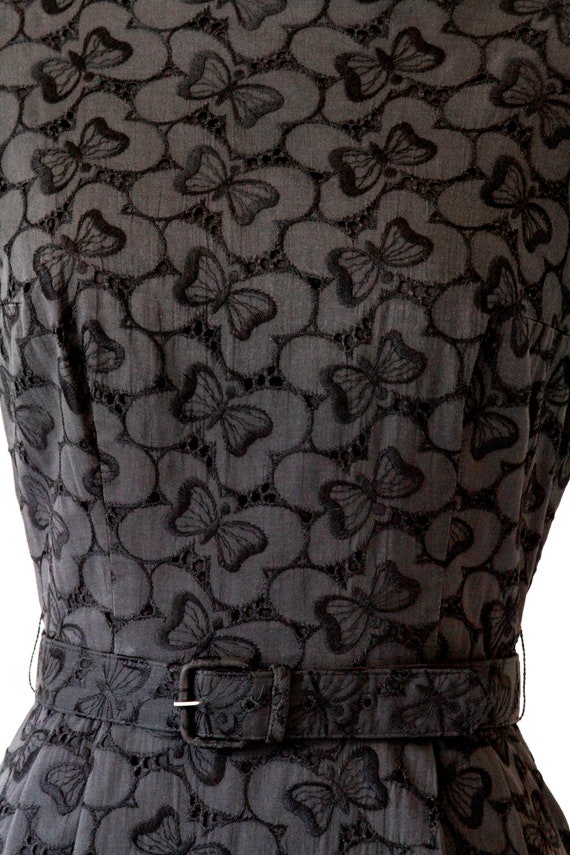 Black Vintage Eyelet Dress - image 5