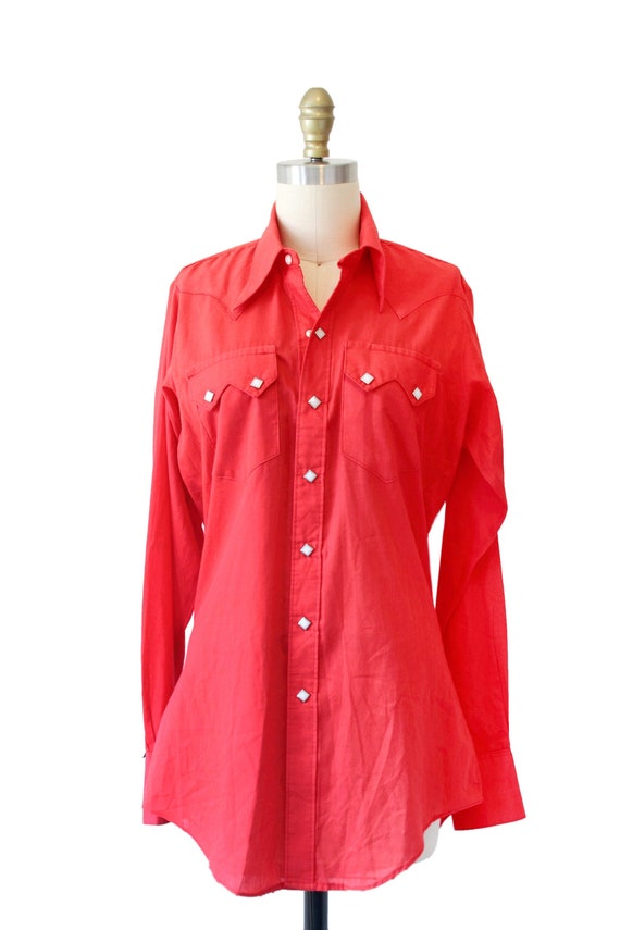 Vintage Rockmount Ranchwear Red Western Shirt