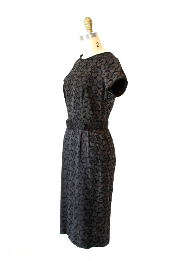 Black Vintage Eyelet Dress - image 2