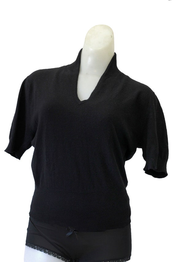 Pringle of Scotland Black Vintage Cashmere Sweater