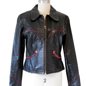 Vintage Black Leather Oshwahkon Jacket image 3