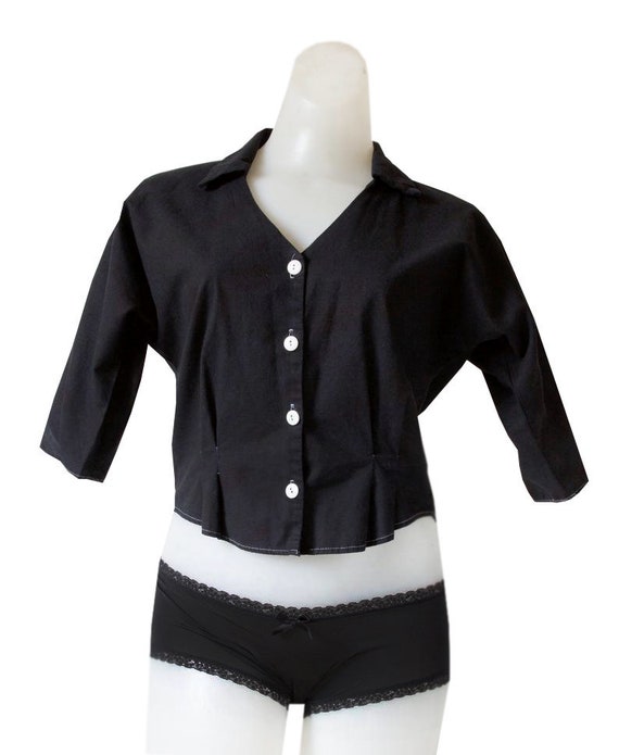 black collared shirts