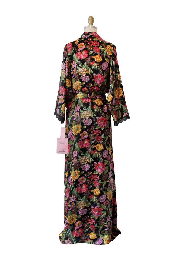 Vintage Vanity Fair Floral Long Robe - NOS - image 3