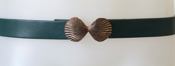 Bronze Seashell Clasp Buckle with 3 Belts - image 3