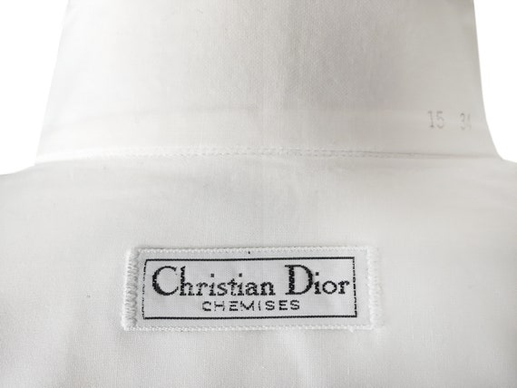 Christian Dior White Tuxedo Shirt - image 8