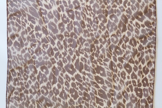 Leopard Print Vintage Scarf - image 3