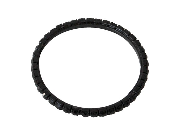 Vintage Black Bangle Bracelet - image 2